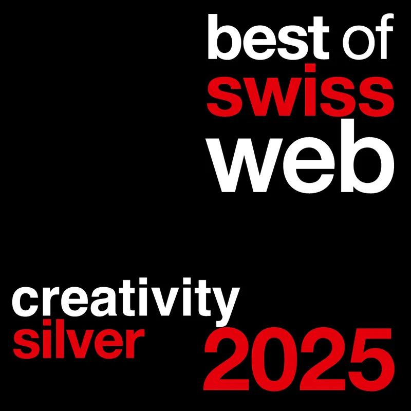 Best of Swiss Web: Crativity Silver Award 2025